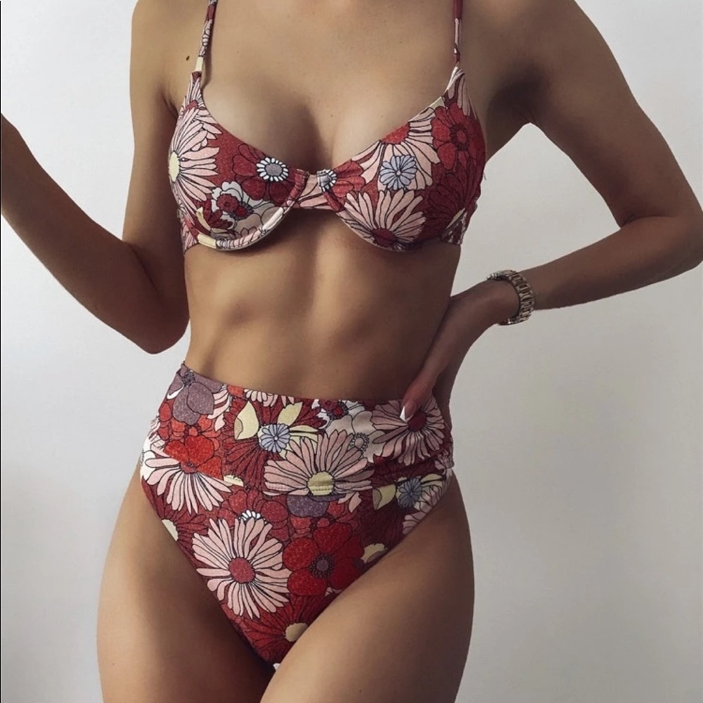 SHEIN Floral bikini NWT